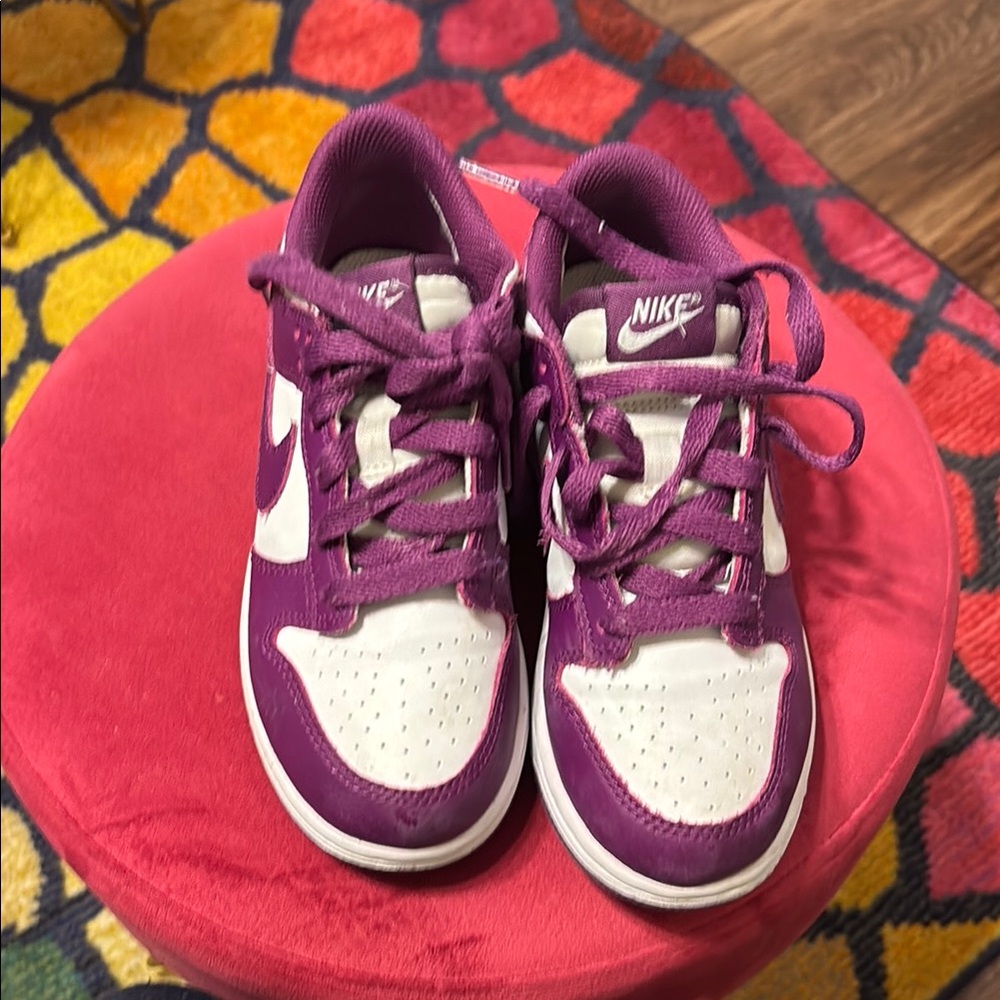 Nike Kids Purple and White Sneakers